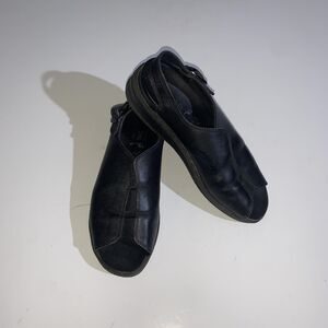 Tatami by Birkenstock Sandals Womens Size 7 Black Leather Slingback Comfort